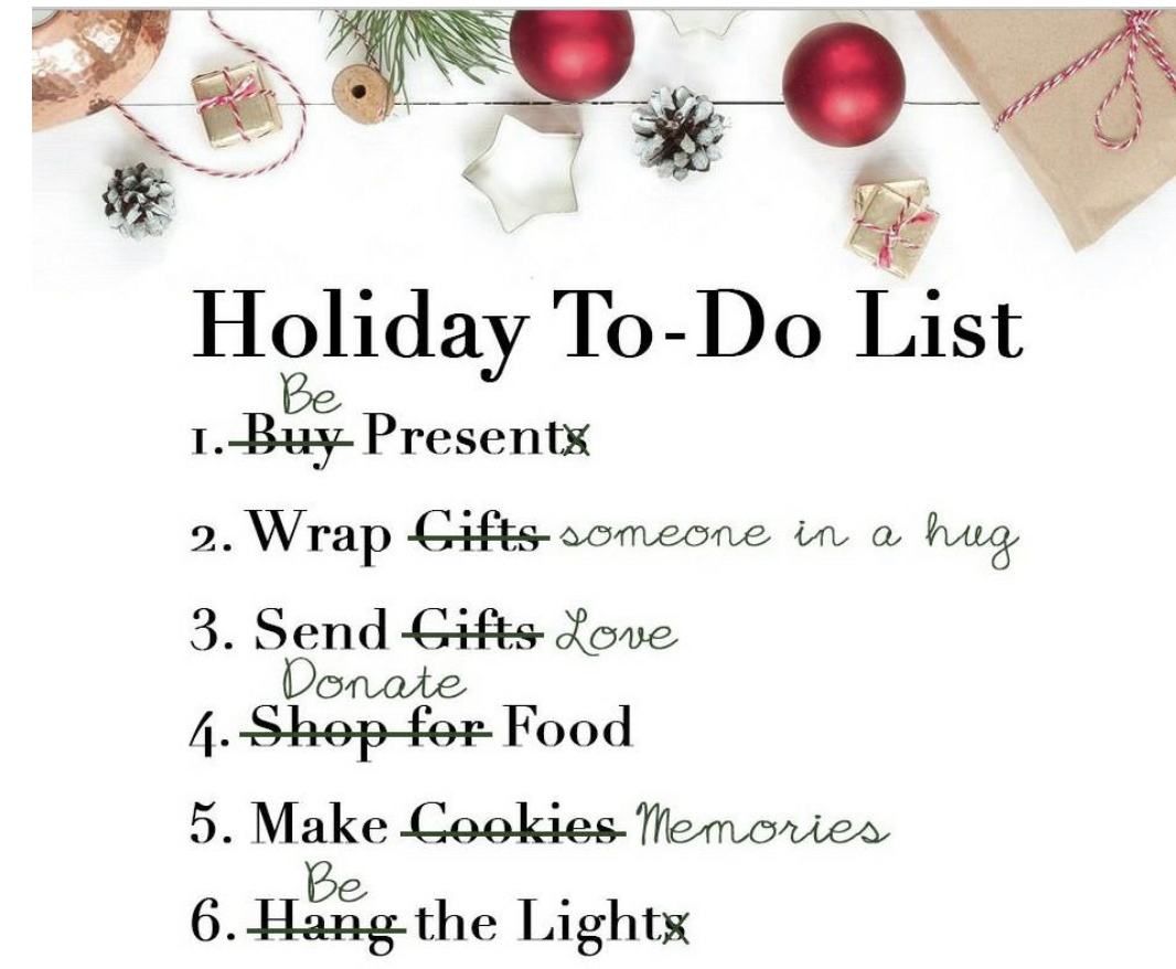 Holiday To Do List